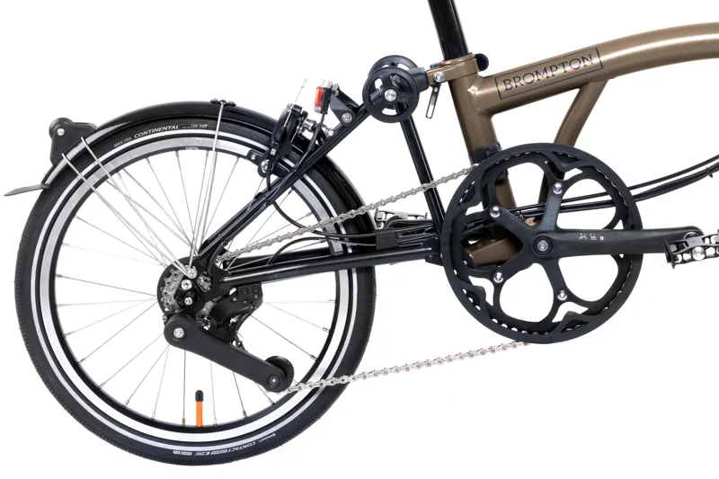 Brompton Electric P Line Urban Folding Bike 2024 in Bronze Sky-3
